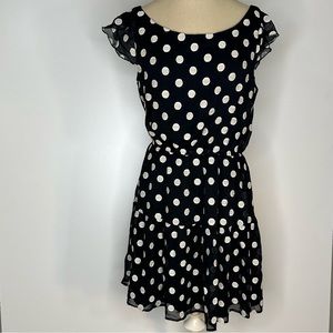 MM Couture by Miss Me Embroidered Polka Dot Dress Medium